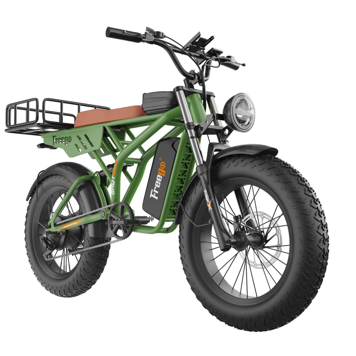 Freego Electric Motorbike with Fat tire 20x4" Model F2 Pro- Refurbished