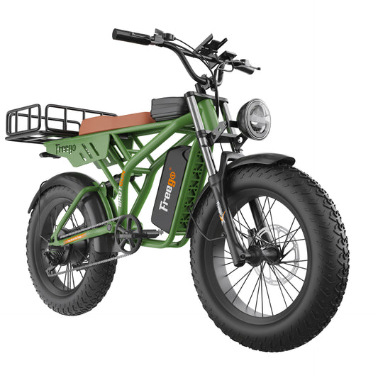 Freego Electric Motorbike with Fat tire 20x4" Model F2 Pro- Refurbished