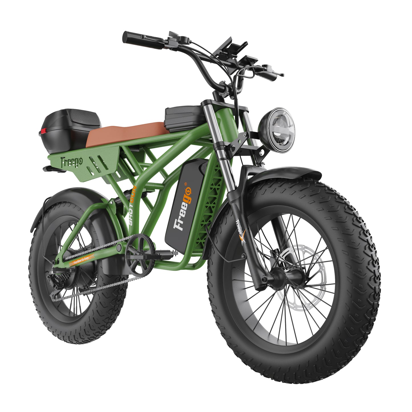 Freego Electric Motorbike with Fat tire 20x4" Model F2 Pro- Refurbished