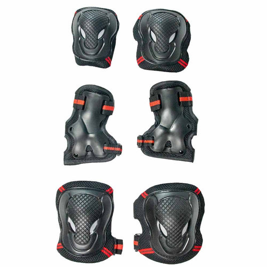 Red knee pads six-piece set